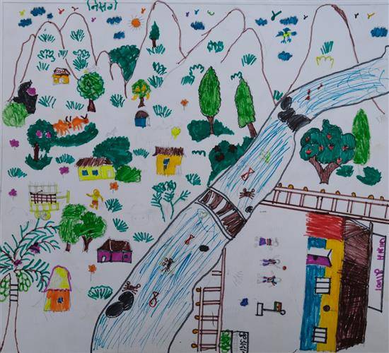 My Village - 13 Painting by Rupali Bhavar